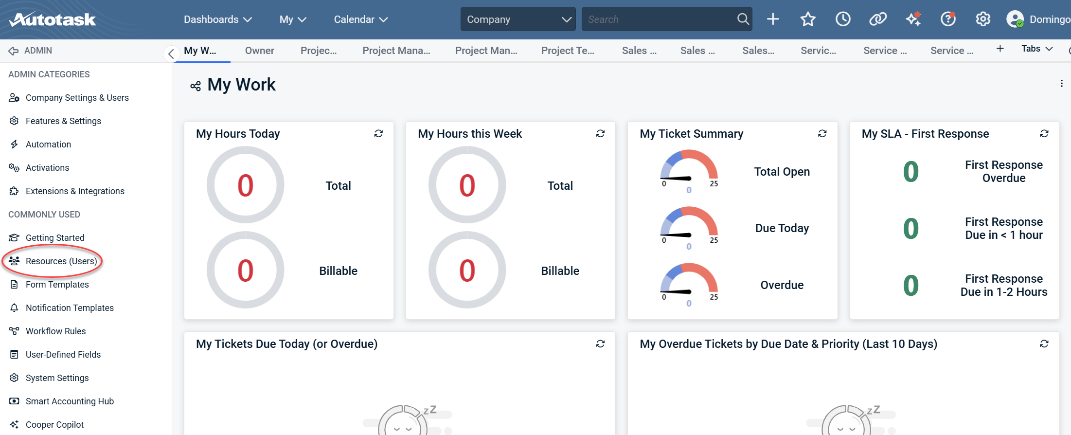 Creating an API User in Autotask